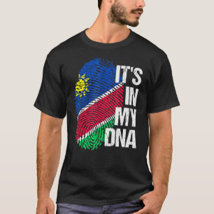 Namibia Flag Dna Roots Heritage Pride Zuhause Vaca T-Shirt