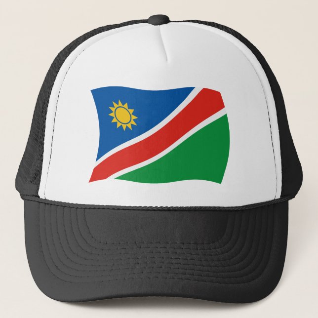 Namibia Flag Hat Truckerkappe (Vorderseite)