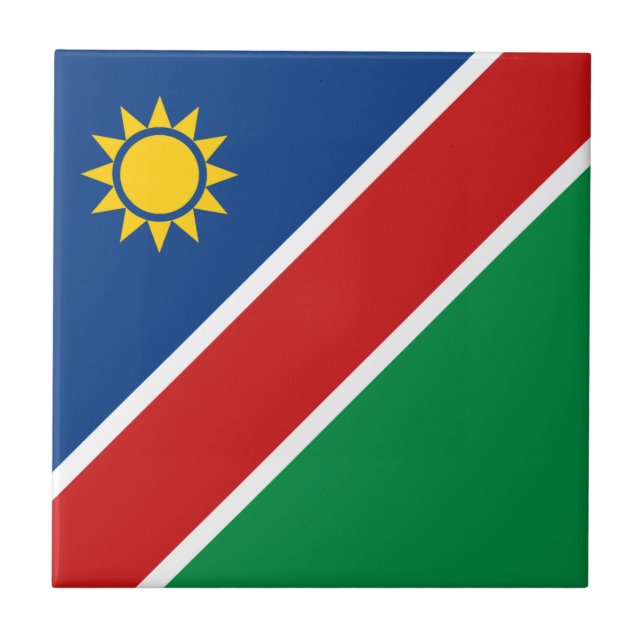 Namibia Flag Keramik Tile Fliese (Vorderseite)