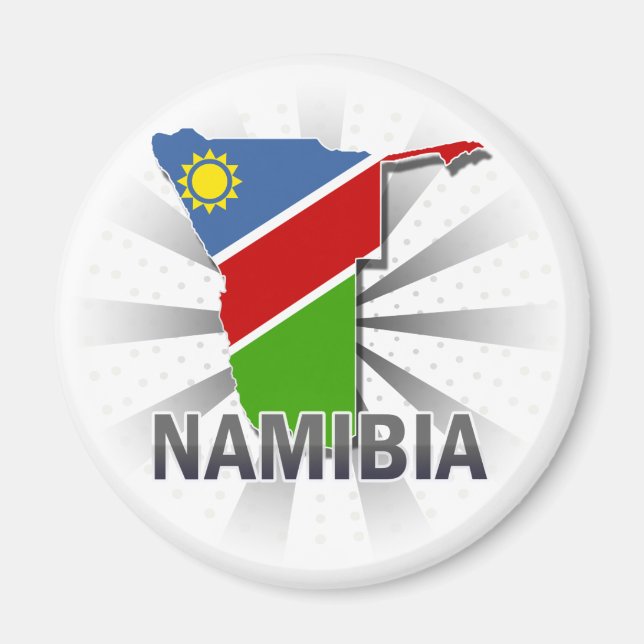 Namibia Flag Map 2.0 Magnet (Vorne)