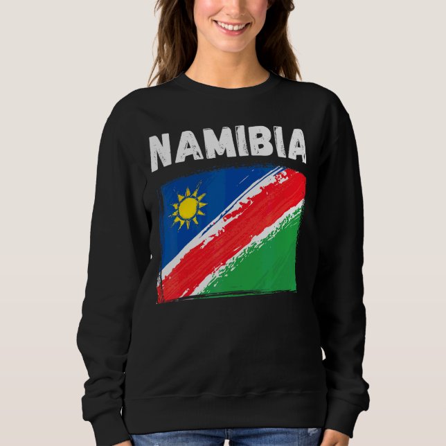 Namibia Flag Souvenir Wanderurlaub 2022 Sweatshirt (Vorderseite)