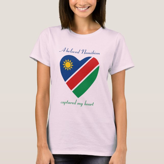 Namibia Flag Sweetheart T - Shirt (Vorderseite)