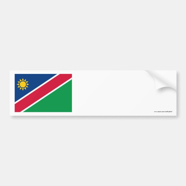 Namibia-Flagge Autoaufkleber (Vorne)
