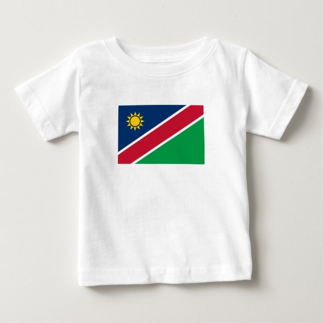 Namibia-Flagge Baby T-shirt (Vorderseite)