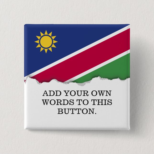 Namibia-Flagge Button (Vorderseite)