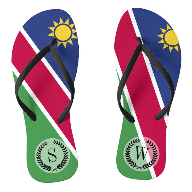 Namibia-Flagge Flip Flops (Fußbett)