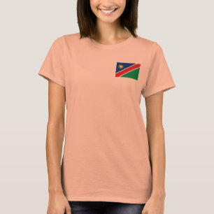 Namibia-Flagge + Karte T-Shirt