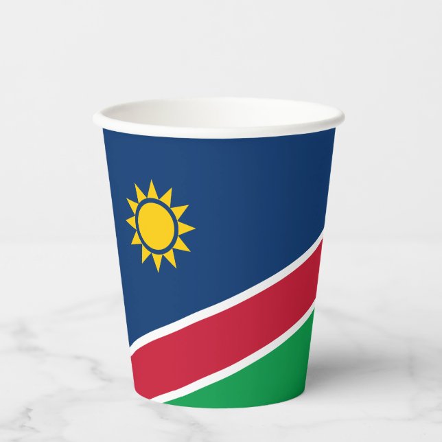 Namibia-Flagge Pappbecher (Vorderseite)
