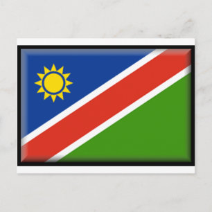 Namibia-Flagge Postkarte