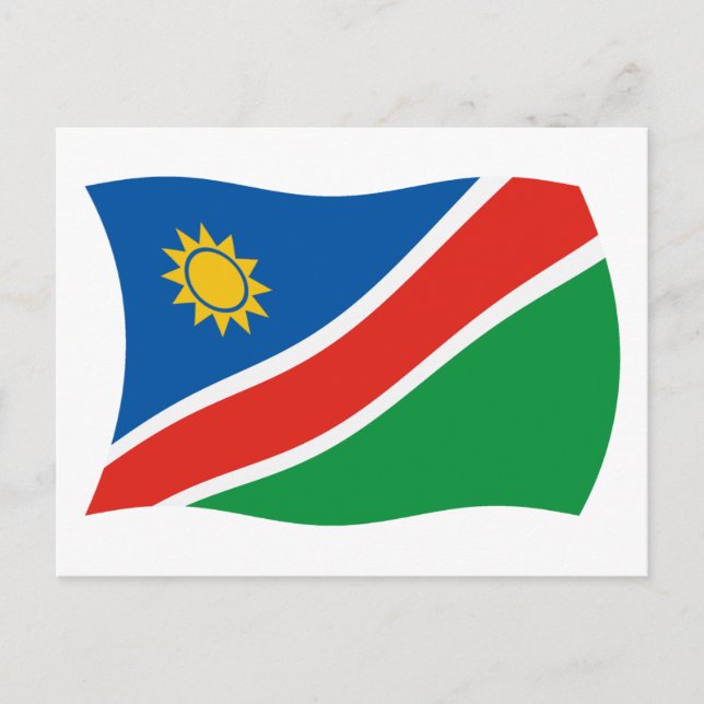 Namibia-Flagge Postkarte (Vorderseite)