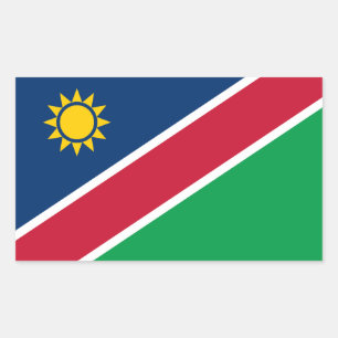 Namibia-Flagge Rechteckiger Aufkleber