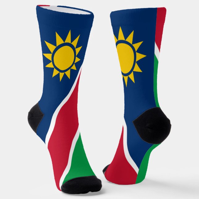 Namibia-Flagge Socken (Gewinkelt)
