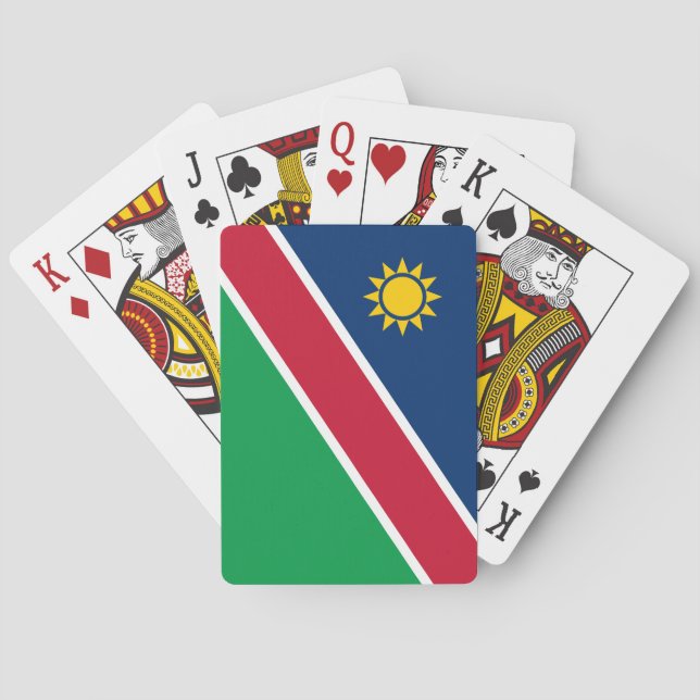 Namibia-Flagge Spielkarten (Rückseite)