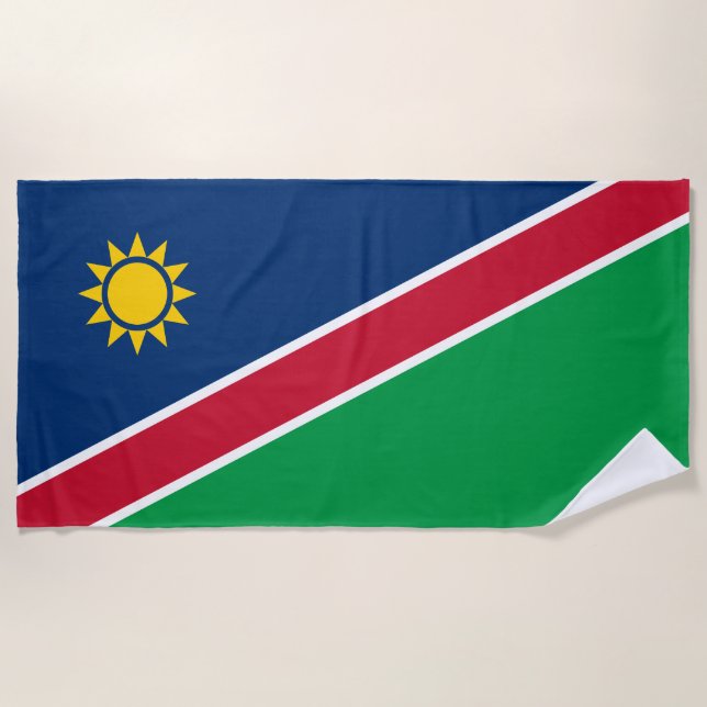Namibia-Flagge Strandtuch (Vorderseite)