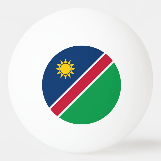 Namibia-Flagge Tischtennisball (Vorderseite)