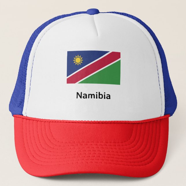 Namibia-Flagge Truckerkappe (Vorderseite)