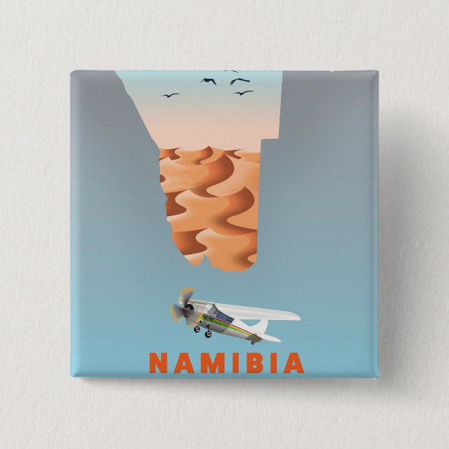 Namibia-Karte Button (Vorderseite)