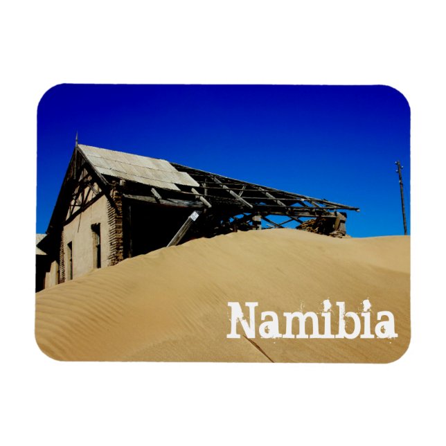 Namibia Kolmanskop House Dünenlandschaft Geisterst Magnet (Horizontal)