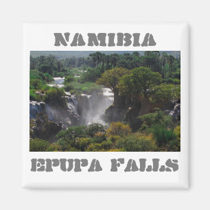 Namibia Kunene River Epupa Falls Landscape Baobabs Magnet