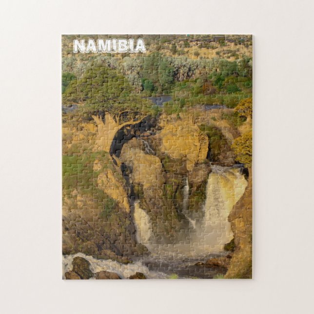 Namibia Kunene River Epupa Falls Landschaft Natur (Vertikal)