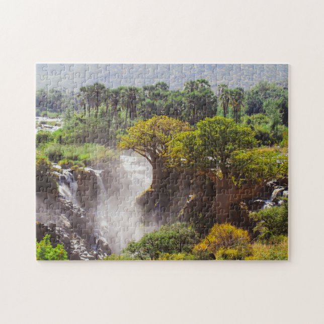 Namibia Kunene River Epupa Falls Landschaft Natur (Horizontal)