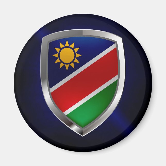 Namibia Metallic Emblem Magnet (Vorne)