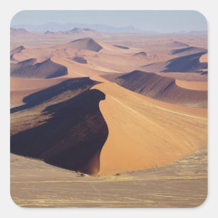 Namibia, Namib-Naukluft-Park. Luftansicht von Quadratischer Aufkleber