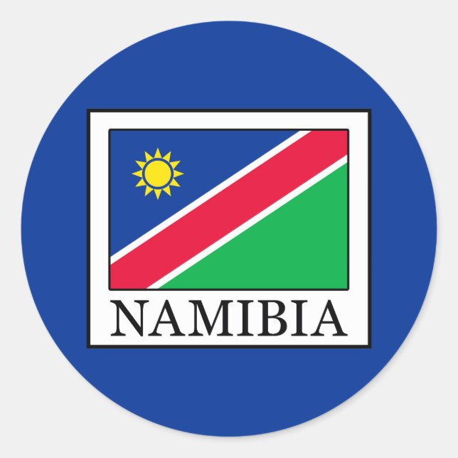 Namibia Runder Aufkleber (Vorderseite)