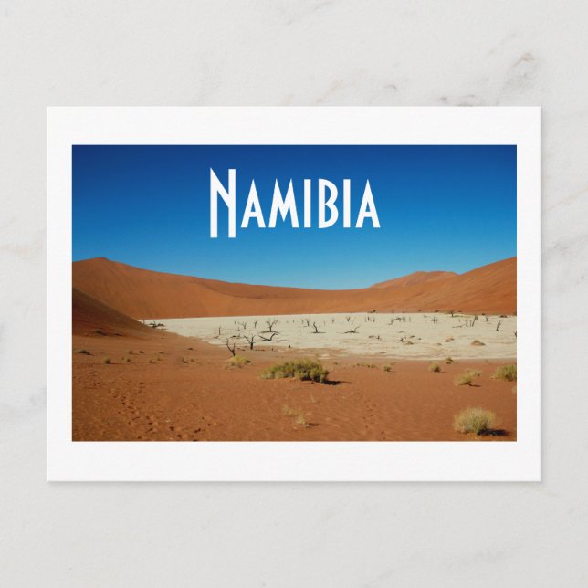 Namibia Sand Dunes Landschaft Sossusvlei Postkarte (Vorderseite)
