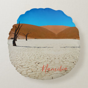 Namibia Sand Dunes Landschaft Sossusvlei Rundes Kissen