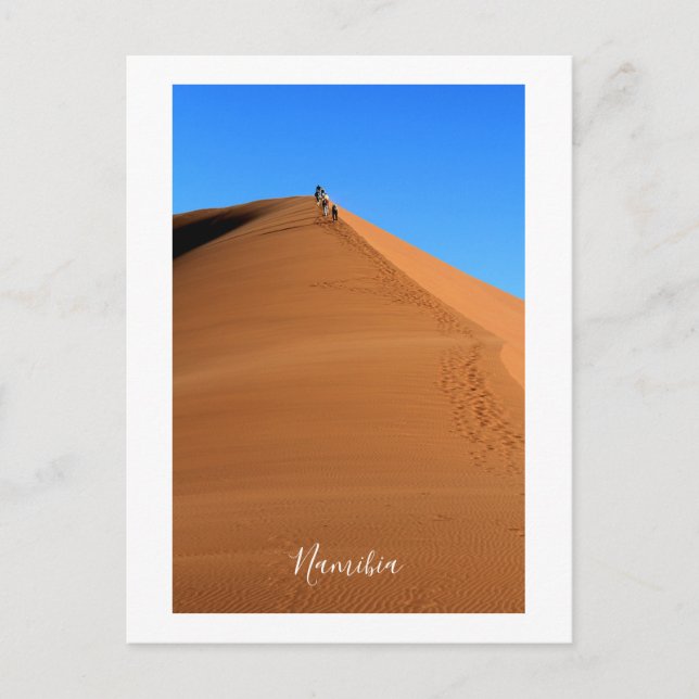Namibia Sanddünen Landschaft Sossusvlei Postkarte (Vorderseite)