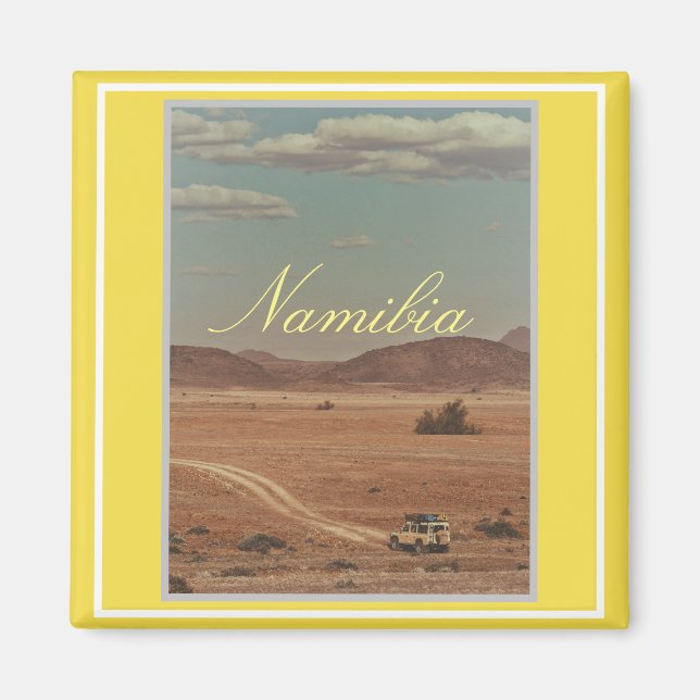 Namibia Savannah Bush Landscape Nature Magnet (Vorne)