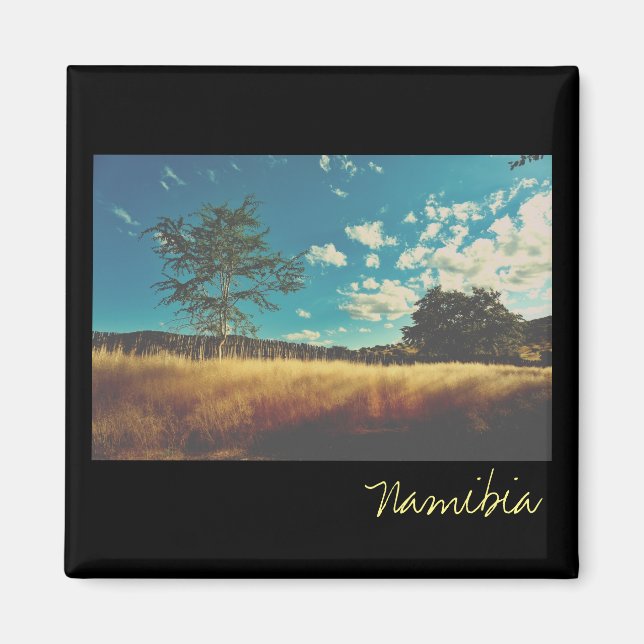 Namibia Savannah Savanne Landschaft Magnet (Vorne)