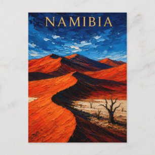 Namibia: Scenic Desert Dunes Art Souvenir Postkarte