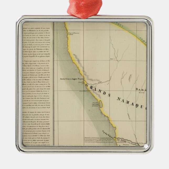 Namibia, Südafrika 50 Silbernes Ornament (Vorne)
