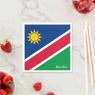 Namibia und Namibia Flag Party Fashion/Sportfans Serviette