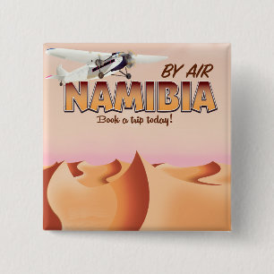 Namibia Vintages Flugplakat. Button