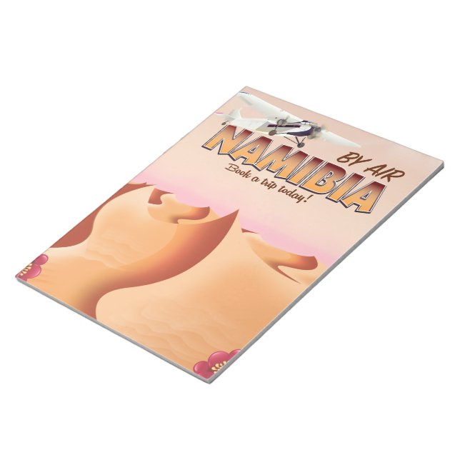 Namibia Vintages Flugplakat. Notizblock (angewinkelt)