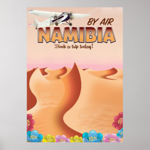 Namibia Vintages Flugplakat. Poster