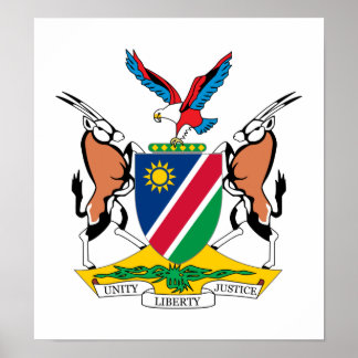Namibia-Wappen Poster