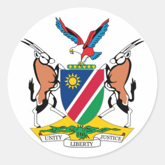 Namibia-Wappen Runder Aufkleber