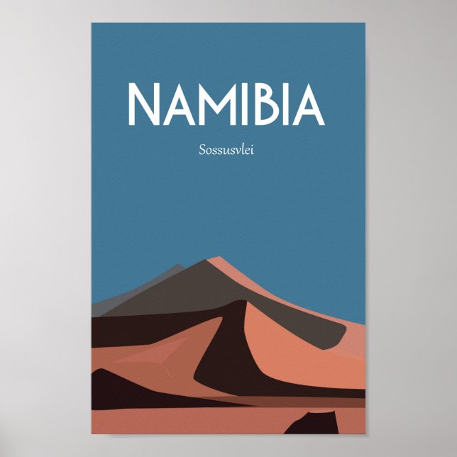 Namibie Afrique Travel Poster vintage (Devant)