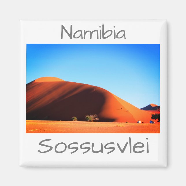 Namibie Dunes de sable paysage Sossusvlei Magnet (Devant)