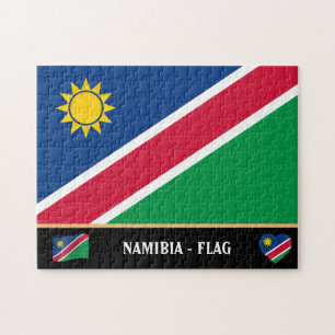 namibische Flagge & Namibia-Land / Namibia