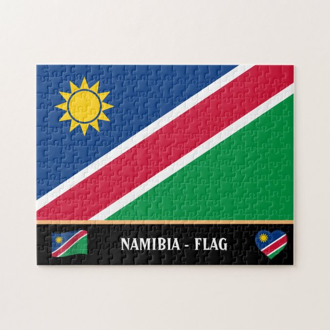 Namibische Flagge & Namibia, Land / Namibia (Horizontal)