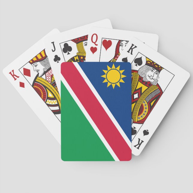 (Namibische) Flagge Namibias Spielkarten (Rückseite)