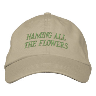 Naming All The Flowers Bestickte Baseballkappe