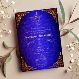 Namkaran Namemony Golden Elements Einladung