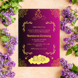 Namkaran Namemony Golden Elements Einladung