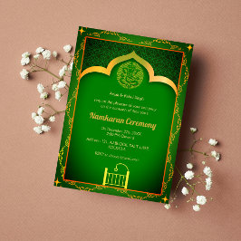 Namkaran Namemony Golden Elements Einladung